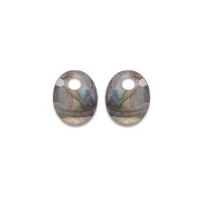 Sparkling Jewels Eardrops Labradorite Small Oval EAGEM18-SO