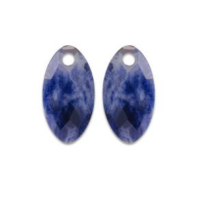 Sparkling Jewels Eardrops Sodalite Ear Leaf EAGEM20-FCLF-S