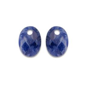 Sparkling Jewels Eardrops Sodalite Medium Oval EAGEM20-MO