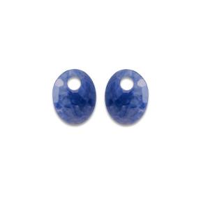Sparkling Jewels Eardrops Sodalite Twist Oval EAGEM20-SO
