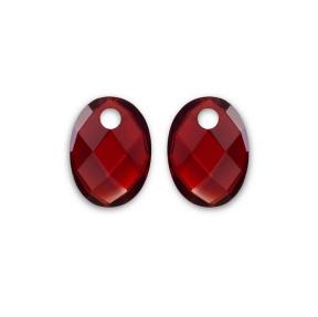 Sparkling Jewels Eardrops Ruby Quartz Medium Oval EAGEM50-MO