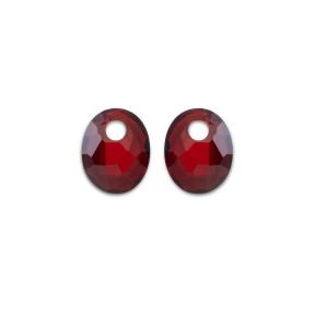 Sparkling Jewels Eardrops Ruby Quartz Twist Oval EAGEM50-SO