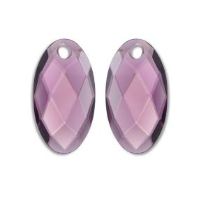 Sparkling Jewels Facet Aubergine Quartz Ear Leaf EAGEM59-FCLF-L