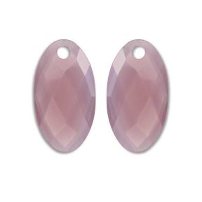Sparkling Jewels Facet Pink Opalite Ear Leaf EAGEM66-FCLF-L