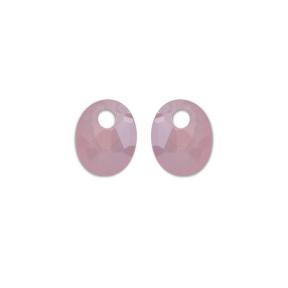 Sparkling Jewels Eardrops Pink Opalite Twist Oval EAGEM66-SO
