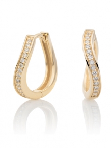 sparkling jewels earring editions flare crystal gold creolen eag02