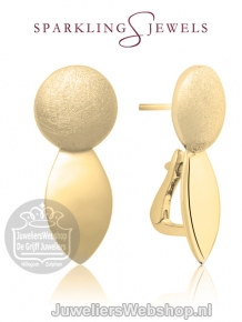 sparkling jewels earring editions the core mat gold oorstekers eag14