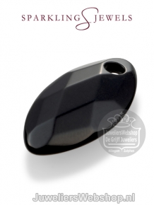 sparkling jewels leaf editions facet onyx hanger pengem07-fct-s