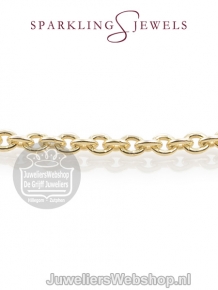 sparkling jewels minimal editions ketting anchor chain gold sngm080