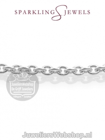 sparkling jewels minimal editions ketting anchor chain silver snsm045