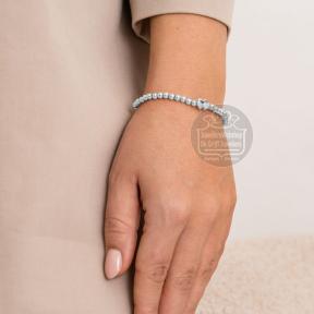 sparkling jewels mom bracelet silver SB-S-4MM-DHEART