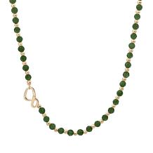 Sparkling Jewels Link Ketting Green Onyx Mix NLK03G-G53-045