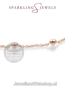 sparkling jewels regular editions ketting ball chain rose gold snbrg070