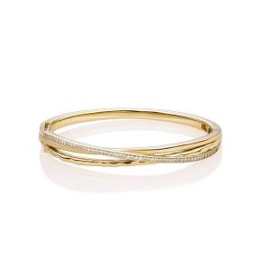 Sparkling Jewels Uneven Bangle Armband verguld SB-BAG-02-019