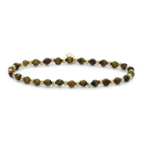 Sparkling Jewels Tiger Eye Interstellar Armband SBG-GEM09-3MM-MIX