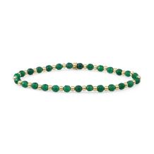 Sparkling Jewels Green Onyx Interstellar Armband SBG-GEM53-3MM-MIX