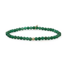 Sparkling Jewels Green Onyx Saturn 4mm Armband SBG-GEM53-ADD-4MM