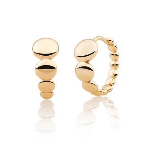 Sparkling Jewels Bubble Creolen Huggies EAG33 Verguld