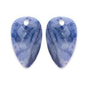 Sparkling Jewels Eardrops Blue Aventurine Blossom EAGEM37-BS