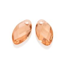 Sparkling Jewels Eardrops Champagne Quartz Ear Leaf EAGEM42-FCLF-S