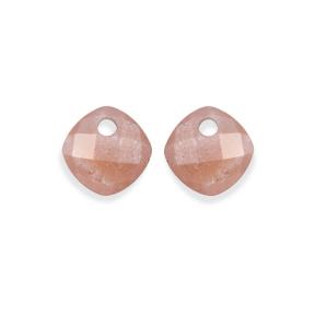 Sparkling Jewels Eardrops Sunstone Cushion Cut EAGEM58-CC