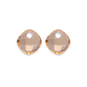 Sparkling Jewels Eardrops Light Citrine Cushion Cut EAGEM65-CC