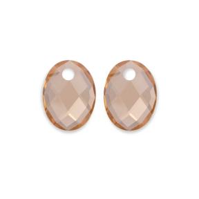 Sparkling Jewels Eardrops Light Citrine Medium Oval EAGEM65-MO