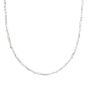Sparkling Jewels Beaded Necklace 2mm Pearl NLK04S-P01 42cm+2cm
