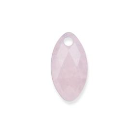 sparkling jewels leaf editions facet rose quartz hanger pengem13-fct-s