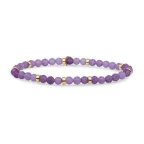 Sparkling Jewels Amethyst Roundel Interstellar Armband SBG-GEM05-MIX-RDL