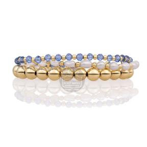 sparkling jewels armband Aquamarine Quartz interstellar sbg-gem56-3mm-mix