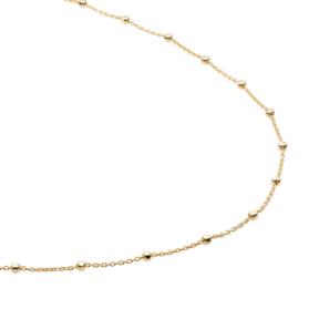 Sparkling Jewels Ketting Faceted Ball Chain 60 cm Verguld SN-SBG-060