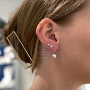 step by step oorhanger bolletje zilver 200133