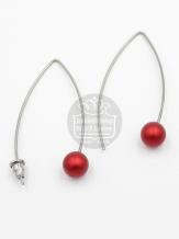 Step by Step Oorbellen 200193 Rood