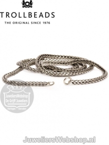Trollbeads TAGNE-00006 Zilveren Vossenstaart collier 50cm