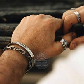 Taj Amsterdam zilveren Jebel armband MCB03