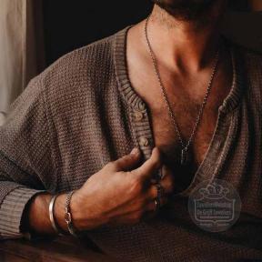 Taj Amsterdam zilveren Gunnar ketting MN07