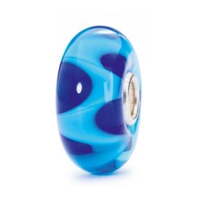 Trollbeads Azuurblauwe Golf glas kraal TGLBE-10196 