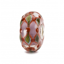 Trollbeads Paars Veld glas kraal TGLBE-20135