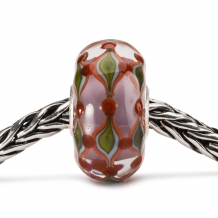 Trollbeads Paars Veld glas kraal TGLBE-20135