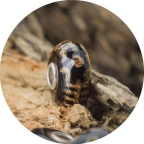 Trollbeads Deep Purple Night glas kraal TGLBE-20400