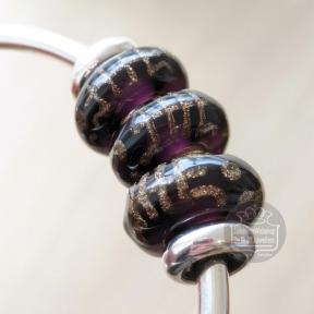 Trollbeads Deep Purple Night glas kraal TGLBE-20400