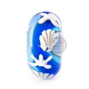 Trollbeads Aangespoelde Schatten glas kraal TGLBE-20461