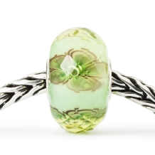 Trollbeads Groen in Bloei glas kraal TGLBE-30080