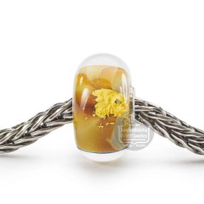 Trollbeads Gold Rush glas kraal TGLBE-30114
