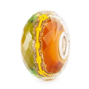 Trollbeads Gouden Stroom glas kraal TGLBE-30167