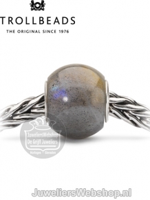 Trollbeads ronde labradoriet kraal TSTBE-00016