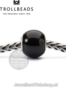 Trollbeads zwarte rode onyx kraal TSTBE-00024 zwart