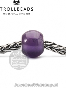 Trollbeads ronde amethist kraal TSTBE-00025 paars