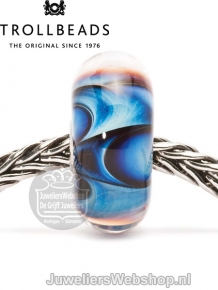 Trollbeads Droomgolf glas kraal TGLBE-10141